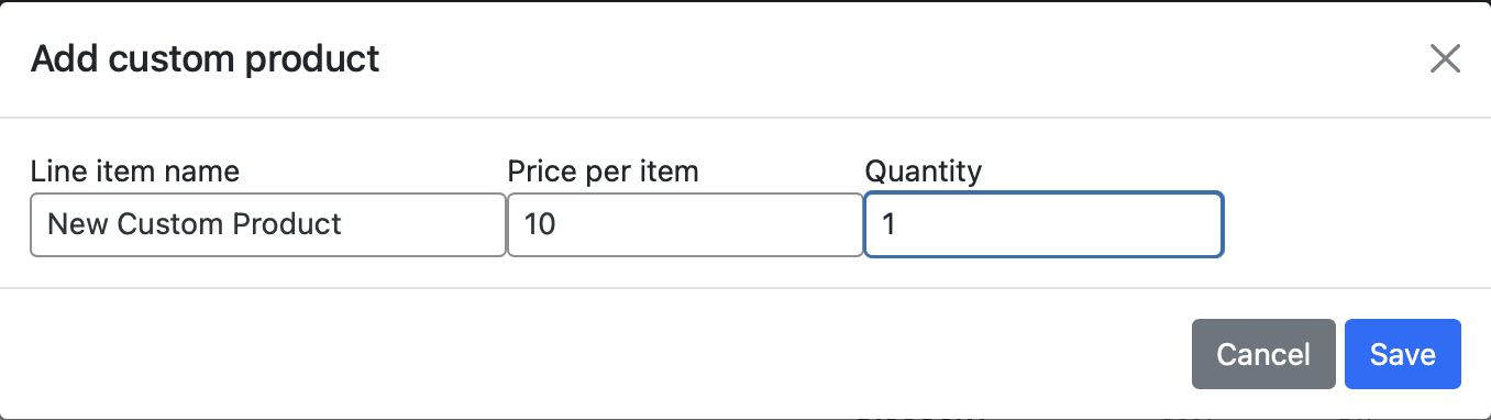 Adding of the custom products in the Phone Orders for WooCommerce plugin