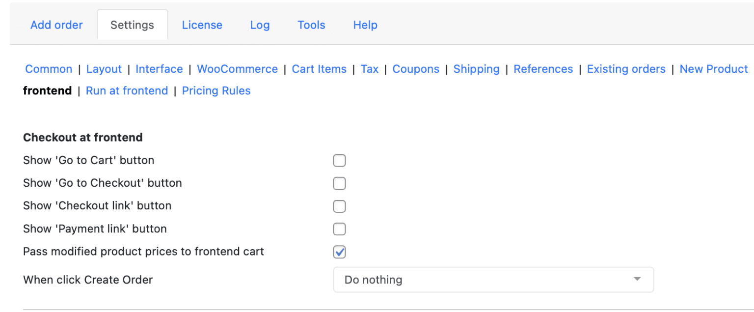 Checkout at Frontend [pro] - Phone Orders For WooCommerce