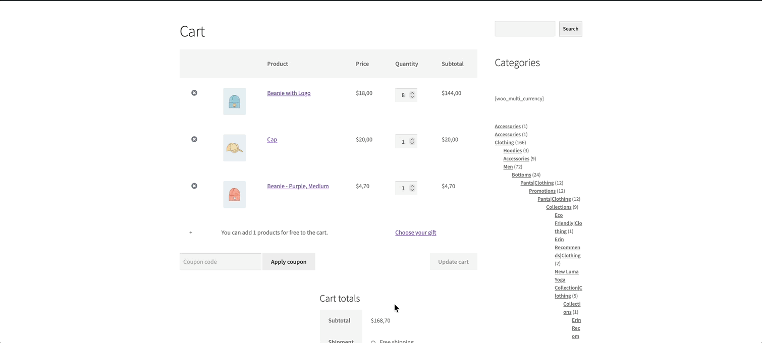 gif with the Choose your gift
