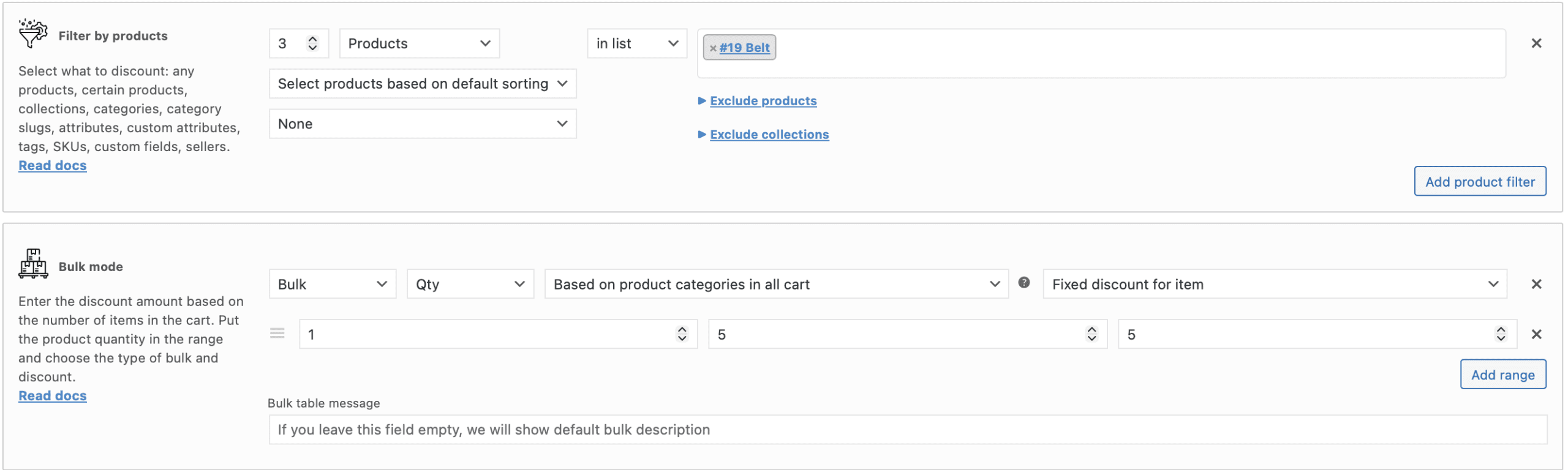 Qty based on product category in all cart bulk rule